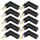 10 PCS 4,5 x 3,0 mm femmina a 5,5 x 2,5 mm maschio connettore adattatore a gomito