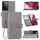Custodia in pelle di protezione del telefono cellulare con fibbia in rilievo con chiusura a quattro foglie con cordino, slot per schede e portafoglio e staffa per Samsung Galaxy S30 Ultra (grigio) Custodia in pelle di protezione del telefono cellulare con fibbia in rilievo con chiusura a quattro foglie con cordino, slot per schede e portafoglio e staffa per Samsung Galaxy S30 Ultra (grigio)