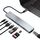 WC7367 8 in 1 87 W da tipo C a PD+USB 3.0/USB 2.0+SD+TF+HDMI+RJ45+HUB docking station tipo c