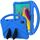 Custodia protettiva anti caduta per Galaxy Tab S5e T720 / T725 EVA con supporto (blu)