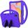 Per Galaxy Tab S6 Lite P610 / P615 Guscio protettivo anti caduta piatto EVA con supporto (viola) Per Galaxy Tab S6 Lite P610 / P615 Guscio protettivo anti caduta piatto EVA con supporto (viola)
