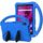 Per Lenovo Tab M8 TB-8505F / X (HD) / 8705 Guscio protettivo anti caduta piatto EVA con supporto (blu) Per Lenovo Tab M8 TB-8505F / X (HD) / 8705 Guscio protettivo anti caduta piatto EVA con supporto (blu)