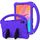 Per Huawei MatePad T8 EVA Custodia protettiva anti caduta piatta con supporto (viola) Per Huawei MatePad T8 EVA Custodia protettiva anti caduta piatta con supporto (viola)