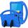 Per Huawei MediaPad M6 8.4 Guscio protettivo anti caduta piatto EVA con supporto (blu) Per Huawei MediaPad M6 8.4 Guscio protettivo anti caduta piatto EVA con supporto (blu)