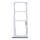 Vassoio scheda SIM + vassoio scheda SIM + vassoio scheda micro SD per Motorola One (P30 Play) XT1941 (argento) Vassoio scheda SIM + vassoio scheda SIM + vassoio scheda micro SD per Motorola One (P30 Play) XT1941 (argento)