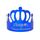 50 pezzi corona compleanno cappello bambini festa di compleanno per adulti cartone animato decorazione cappello di carta (blu zaffiro)