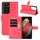 Per Samsung Galaxy S21 Ultra 5G Custodia protettiva a vibrazione orizzontale con struttura litchi con supporto e slot per schede e portafoglio (rosso) Per Samsung Galaxy S21 Ultra 5G Custodia protettiva a vibrazione orizzontale con struttura litchi con supporto e slot per schede e portafoglio (rosso)