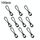 100pcs Alpinismo Zaino da campeggio Zipper Pull Outdoor Anti-Perso Accessori luminosi accattivanti Accessori auto-luminosi con coulisse