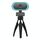 C11 2K Qualità dell'immagine HD senza distorsione 360 gradi Ruota microfono integrato Suono Videocamere nitide con treppiede (blu) C11 2K Qualità dell'immagine HD senza distorsione 360 gradi Ruota microfono integrato Suono Videocamere nitide con treppiede (blu)