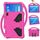 Per Lenovo Tab 4 10 (TB-X304F / N) Guscio protettivo anti caduta piatto EVA con supporto (RoseRed)