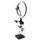 Staffa per telefono cellulare per tablet da tavolo con regolazione telescopica Live Frame, specifica: K07 a tre posti con luce di riempimento (nera) Staffa per telefono cellulare per tablet da tavolo con regolazione telescopica Live Frame, specifica: K07 a tre posti con luce di riempimento (nera)