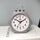 2 PZ OS005 Studenti Sveglia MUTE Alla sveglia Bambini Camera da letto Letto Night Light Svella orologio (grigio)
