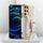 Per Samsung Galaxy S21 Ultra Electroplated TPU Caso di coccodrillo in pelle di coccodrillo con cinturino da polso (bianco) Per Samsung Galaxy S21 Ultra Electroplated TPU Caso di coccodrillo in pelle di coccodrillo con cinturino da polso (bianco)