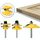 3 PZ / Set 1/4 Maniglia per uso domestico Mortisa Giunto Taglierina Lavorazione del legno Fresatura per incisione 3 PZ / Set 1/4 Maniglia per uso domestico Mortisa Giunto Taglierina Lavorazione del legno Fresatura per incisione