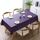 140x220cm Colore solido PVC impermeabile a prova di olio impermeabile e bovatta a prova di olio (viola)