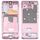 Per Samsung Galaxy S20 Cornice con cornice centrale (rosa)
