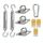 18 Pz / Set Shade Sail 304 Accessori in acciaio inox Acciaio inossidabile Outdoor Shade Flower Basket Viti Diamond Door Fibbia