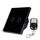 Interruttore a muro per pannello in vetro temperato da 86 mm 2 gang Interruttore tattile per casa intelligente con telecomando RF433, CA 110 V-240 V (nero) Interruttore a muro per pannello in vetro temperato da 86 mm 2 gang Interruttore tattile per casa intelligente con telecomando RF433, CA 110 V-240 V (nero)