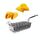 Acciaio inossidabile Taco Tortilla Crosta Struttura a forma di V, Stile: 8 Grid Cestino fritto Acciaio inossidabile Taco Tortilla Crosta Struttura a forma di V, Stile: 8 Grid Cestino fritto