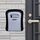 Cassetta di sicurezza con chiave per armadietto a muro con serratura con password Scatola di immagazzinaggio in metallo Porta (grigio) Cassetta di sicurezza con chiave per armadietto a muro con serratura con password Scatola di immagazzinaggio in metallo Porta (grigio)