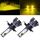 2 PCS H4 DC9-36V / 36W / 3000K / 6000LM IP68 Mini COB per auto / moto LED Lampade per fari / Fendinebbia (luce dorata)