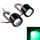 2 PCS 12V 3W Luce stroboscopica a LED con luce verde Eagle Eyes per moto , Lunghezza cavo: 90 cm 2 PCS 12V 3W Luce stroboscopica a LED con luce verde Eagle Eyes per moto , Lunghezza cavo: 90 cm