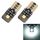 2 PCS T10 / W5W / 168/194 DC12V / 1.3W / 6000K / 110LM 2 LED SMD-3030 Luce di ingombro per auto, con decodificatore (bianco blu)