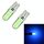10 PCS T10 1.5W 90LM Indicatore luminoso per auto, DC 12V (luce blu ghiaccio)