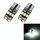 2 PCS T10 / W5W / 194/501 1.5W 90LM 6000K 9 Lampadine LED SMD-3528 Lampada da lettura per auto Luce di ingombro con decoder, DC 12V