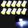 10 PCS T10 / W5W / 194/501/168 0.4W 20LM 6500K Lampadine COB Lampada da lettura per auto Luce di ingombro, DC 12V (luce bianca)