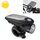 Luce anteriore per moto / bicicletta a energia solare USB 3W 240LM (nera) Luce anteriore per moto / bicicletta a energia solare USB 3W 240LM (nera)