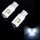 2 PCS T10 / W5W / 194 DC 12V 1.2W 6LEDs SMD-3030 Lampada da lettura per auto Luce di ingombro, con luce lente del proiettore (luce bianca)