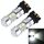 2 PCS PW24W 5W 400 LM 6000K Fendinebbia per auto con 10 LED SMD-2835, DC 12V (luce bianca)