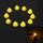 10PCS 2W T4.7 Pannello strumenti a cuneo LED Luce cruscotto Indicatore a grappolo Lampadina (luce gialla)