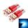2 PCS T10 5W 27 SMD-3014 LED Lampada luce di ingombro per auto, CC 12V (blu ghiaccio)