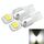 2 PCS T10 40W 800 LM 6000K Luce di ingombro per auto Luce di lettura Luce targa con 8 lampade CREE, DC 12V (luce bianca)
