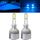2 PCS H1 18W 1800 LM 8000K IP68 Canbus Faro a LED per auto a corrente costante con 2 lampade COB, DC 9-36V (luce blu ghiaccio)