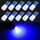 10 PCS T10 / W5W / 168/194 DC12V / 0,6 W 1 LED SMD-3030 Luce di sicurezza per auto (luce blu) 10 PCS T10 / W5W / 168/194 DC12V / 0,6 W 1 LED SMD-3030 Luce di sicurezza per auto (luce blu)