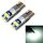 2 PCS T10 / W5W / 168 DC12-24V / 1,8 W / 6000K / 140LM ​​Luce di sicurezza per auto 4 LED SMD-3030 Perline lampada con decodifica e corrente costante