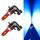 2 PCS 9005/9006 DC9-24V 7W 1200LM IP65 Fendinebbia a LED per auto (luce blu ghiaccio)