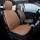 Cuscino del sedile anteriore in tessuto di lino Four Seasons per auto (beige)