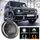 7 pollici H4 / H13 DC 9V-30V 3000LM 3000K-6000K 25W Lampade per fari a LED a forma rotonda per auto per Jeep Wrangler, con Angel Eye