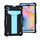 Per Huawei MatePad T8 Staffa a forma di T Colore a contrasto PC antiurto + Custodia protettiva in silicone (nero + blu) Per Huawei MatePad T8 Staffa a forma di T Colore a contrasto PC antiurto + Custodia protettiva in silicone (nero + blu)