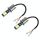 H3 2 PCS DC12-24V / 10.5W Fendinebbia per auto con 24 LED SMD-3030 e corrente costante, confezione in scatola (luce dorata)
