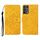 Per Samsung Galaxy S21Ultra 5G Custodia in pelle a ribaltamento orizzontale con motivo in rilievo in stile etnico con supporto e slot per schede, portafoglio e cordino (giallo) Per Samsung Galaxy S21Ultra 5G Custodia in pelle a ribaltamento orizzontale con motivo in rilievo in stile etnico con supporto e slot per schede, portafoglio e cordino (giallo)