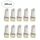 30 PCS T5 1LED SMD-5050 Indicatore LED per modifica auto Luce bianca