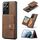 Per Samsung Galaxy S21 Ultra 5G JEEHOOD Custodia protettiva staccabile magnetica retrò con portafoglio e slot per scheda e supporto (marrone) Per Samsung Galaxy S21 Ultra 5G JEEHOOD Custodia protettiva staccabile magnetica retrò con portafoglio e slot per scheda e supporto (marrone)