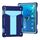 Per Lenovo M10 FHD REL TB-X605F Staffa a forma di T Colore a contrasto PC antiurto + Custodia protettiva in silicone (blu navy + blu) Per Lenovo M10 FHD REL TB-X605F Staffa a forma di T Colore a contrasto PC antiurto + Custodia protettiva in silicone (blu navy + blu)