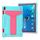 Per Lenovo M10 FHD REL TB-X605F Staffa a forma di T Colore a contrasto PC antiurto + Custodia protettiva in silicone (verde menta + rosa rossa)