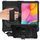 Per Samsung Galaxy Tab A 10.1 (2019) / T515 Giradischi con rotazione di 360 gradi Robot a colori a contrasto Custodia protettiva in silicone antiurto + PC con supporto (nero) Per Samsung Galaxy Tab A 10.1 (2019) / T515 Giradischi con rotazione di 360 gradi Robot a colori a contrasto Custodia protettiva in silicone antiurto + PC con supporto (nero)